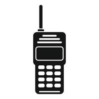 guarde o ícone do walkie-talkie, estilo simples vetor