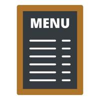 ícone de moldura de menu, estilo simples vetor