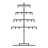 ícone de pólo único, estilo de estrutura de tópicos vetor