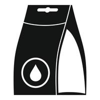ícone de detergente para lavar, estilo simples vetor