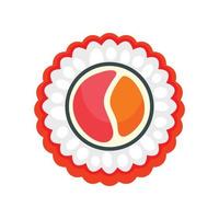 ícone de sushi de saquê de arroz, estilo simples vetor
