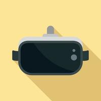 ícone de óculos de realidade virtual, estilo simples vetor