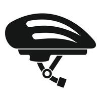 ícone de capacete de bicicleta, estilo simples vetor