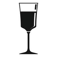 ícone de copo de vinho de celebração, estilo simples vetor
