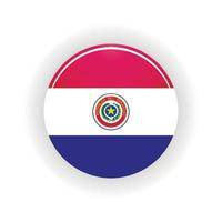 círculo de ícone do paraguai vetor