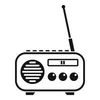 ícone de rádio doméstico, estilo simples vetor