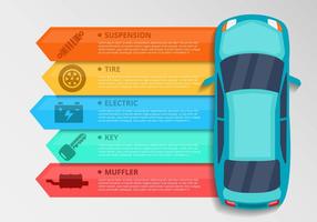Free Vector Car Elemento de Infographics
