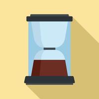ícone da máquina de café titular, estilo simples vetor