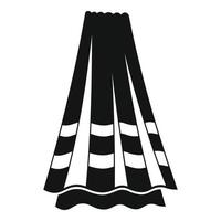 ícone de toalha de banho, estilo simples vetor