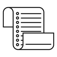 ícone da lista de inventário, estilo de estrutura de tópicos vetor