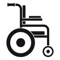 ícone de cadeira de rodas médica, estilo simples vetor