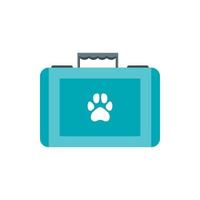 ícone do kit de primeiros socorros para animais de estimação, estilo simples vetor