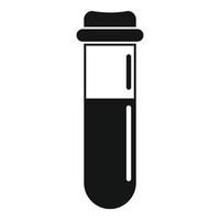 ícone de sangue de teste de laboratório, estilo simples vetor