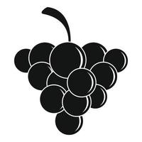 ícone de uva suave, estilo simples vetor