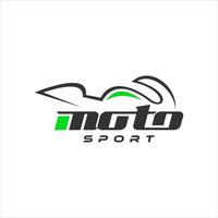 modelo de design de logotipo de moto moto vetor de esporte automotivo