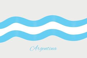 conceito de fita de design de bandeira argentina vetor