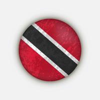 país trinidad e tobago. bandeira de trinidad e tobago. ilustração vetorial. vetor