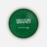 país arábia saudita. bandeira da arábia saudita. ilustração vetorial. vetor