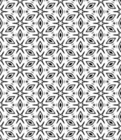 padrão abstrato sem emenda preto e branco. fundo e pano de fundo. design ornamental em tons de cinza. vetor