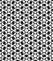 padrão abstrato sem emenda preto e branco. fundo e pano de fundo. design ornamental em tons de cinza. vetor