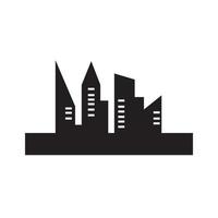logotipo do horizonte da cidade moderna vetor