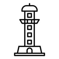 ícone da linha farol de alexandria vetor