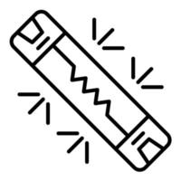 ícone de linha de fusível vetor