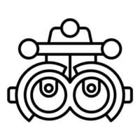 ícone de linha de foróptero vetor