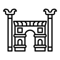 ícone da linha de persépolis vetor