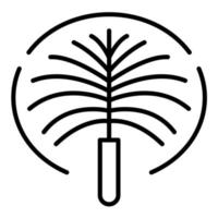 ícone da linha palm jumeirah vetor