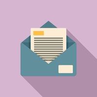 ícone de e-mail de marketing da empresa, estilo simples vetor