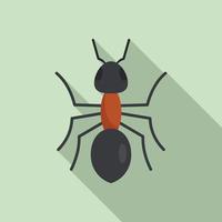 ícone de formiga de grama, estilo simples vetor