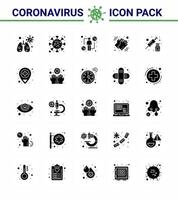 conjunto de ícones de prevenção de coronavírus 2019ncov covid19 drogas host seco lavar as mãos vírus viral doença de 2019nov vetor elementos de design