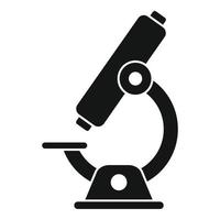 ícone do microscópio de coronavírus, estilo simples vetor
