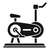 ícone de bicicleta de exercício cardio, estilo simples vetor