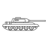 ícone do tanque, estilo de estrutura de tópicos vetor