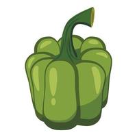 ícone de pimenta verde, estilo cartoon vetor