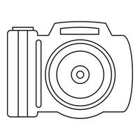 ícone da câmera, estilo de estrutura de tópicos vetor