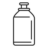 ícone de garrafa de banheiro amaciante, estilo de estrutura de tópicos vetor