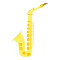ícone do saxofone, estilo simples vetor