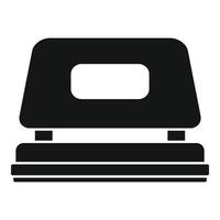 ícone de furador de escritório, estilo simples vetor