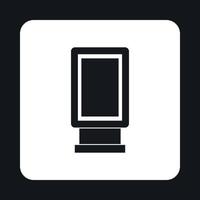 ícone lightbox em estilo simples vetor