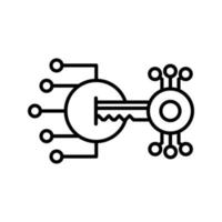 ícone de vetor de criptografia