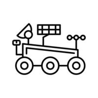 ícone do vetor mars rover