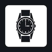ícone de relógio de pulso, estilo simples vetor