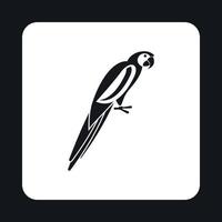 ícone de papagaio, estilo simples vetor