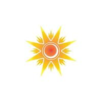 modelo de design de logotipo de ícone de sol vetor