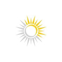 modelo de design de logotipo de ícone de sol vetor