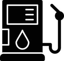 ícone de glifo de combustível a gás vetor