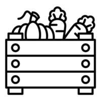 ícone de linha de legumes vetor